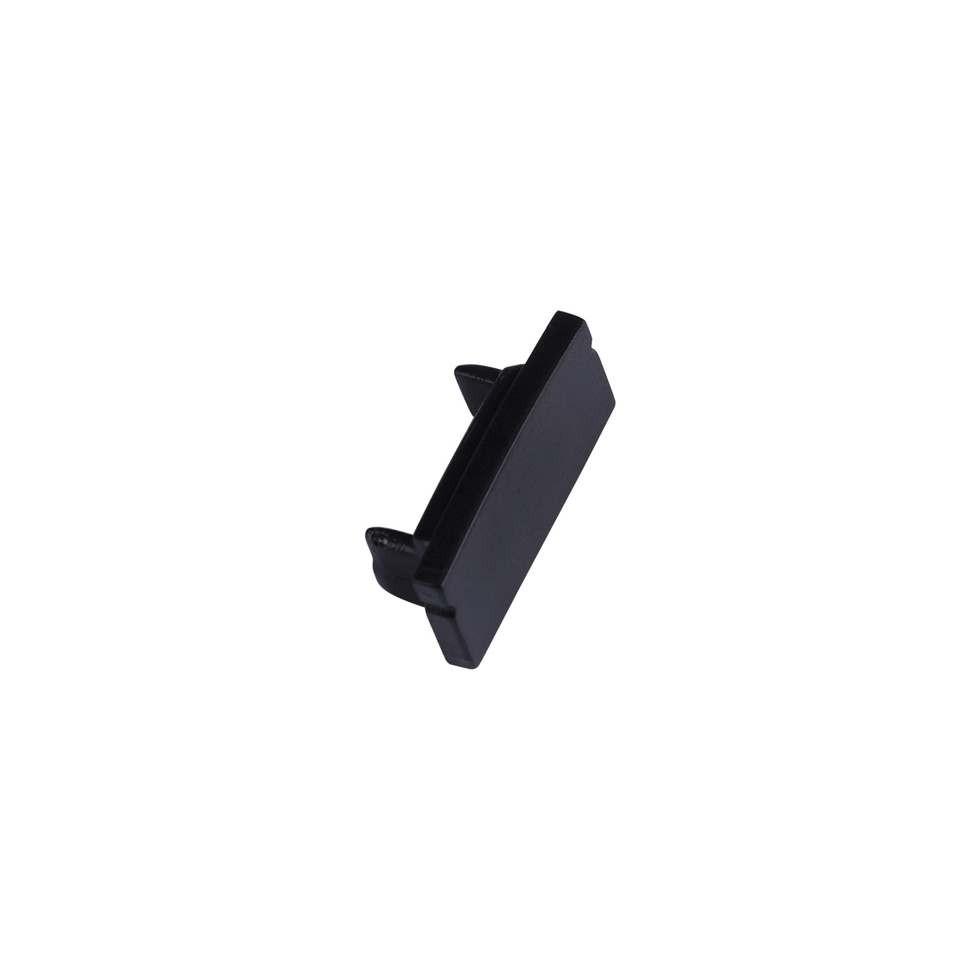 Tiras 17 x 8.5mm Black Profile End Cap Without Hole (1pc) for M7382